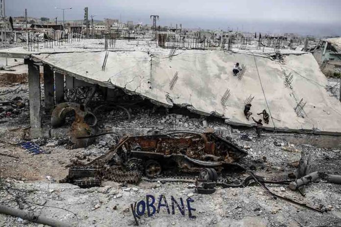 Destrucción e Kobane, Siria, después de ataques del Estado Islámico. / AFP
