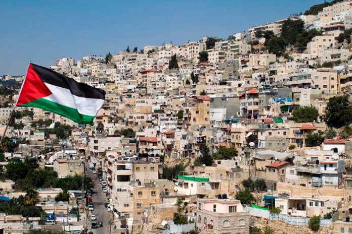 Bandera Palestina Fotografía tomada de AFP