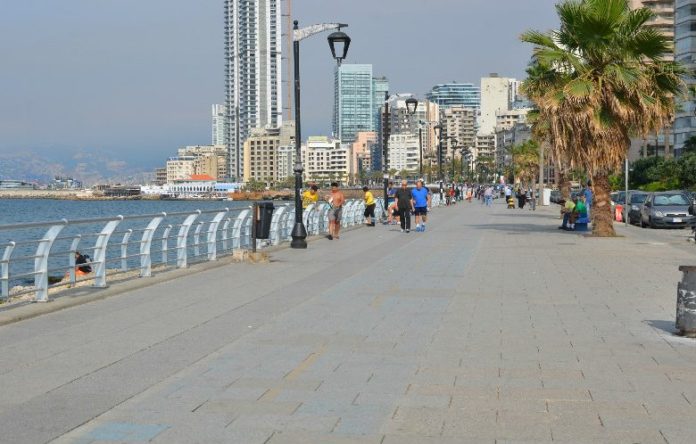 Paseo costero de Beirut