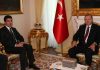 Puerta a la paz en Turquía El primer ministro de Turquía, Recep Tayyip Erdogan (der.), se reúne con el primer ministro del Kurdistán, Nechirvan Barzani.