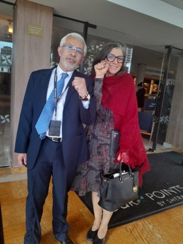 Con Francesca Albanese