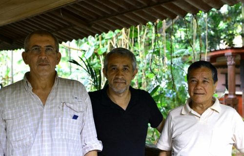 Con Gabino y Antonio García, del ELN