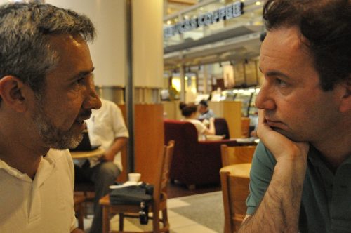 Con Khaled Khoja, del ELS