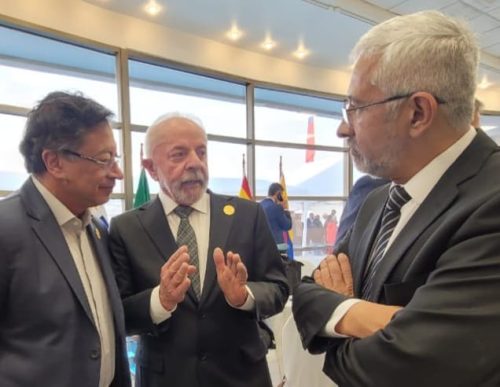 Con Lula y Petro, en Chile