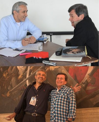 Con Pablo Beltran del ELN