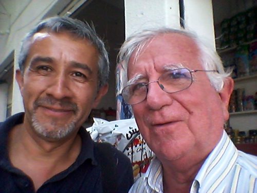 Con Tomás Alcoverro, en Irak