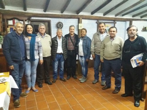 Con la delegación de paz del ELN